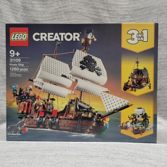 Lego Creator 31109 3-in-1 Pirate Ship, Pirate Inn and Skull Island